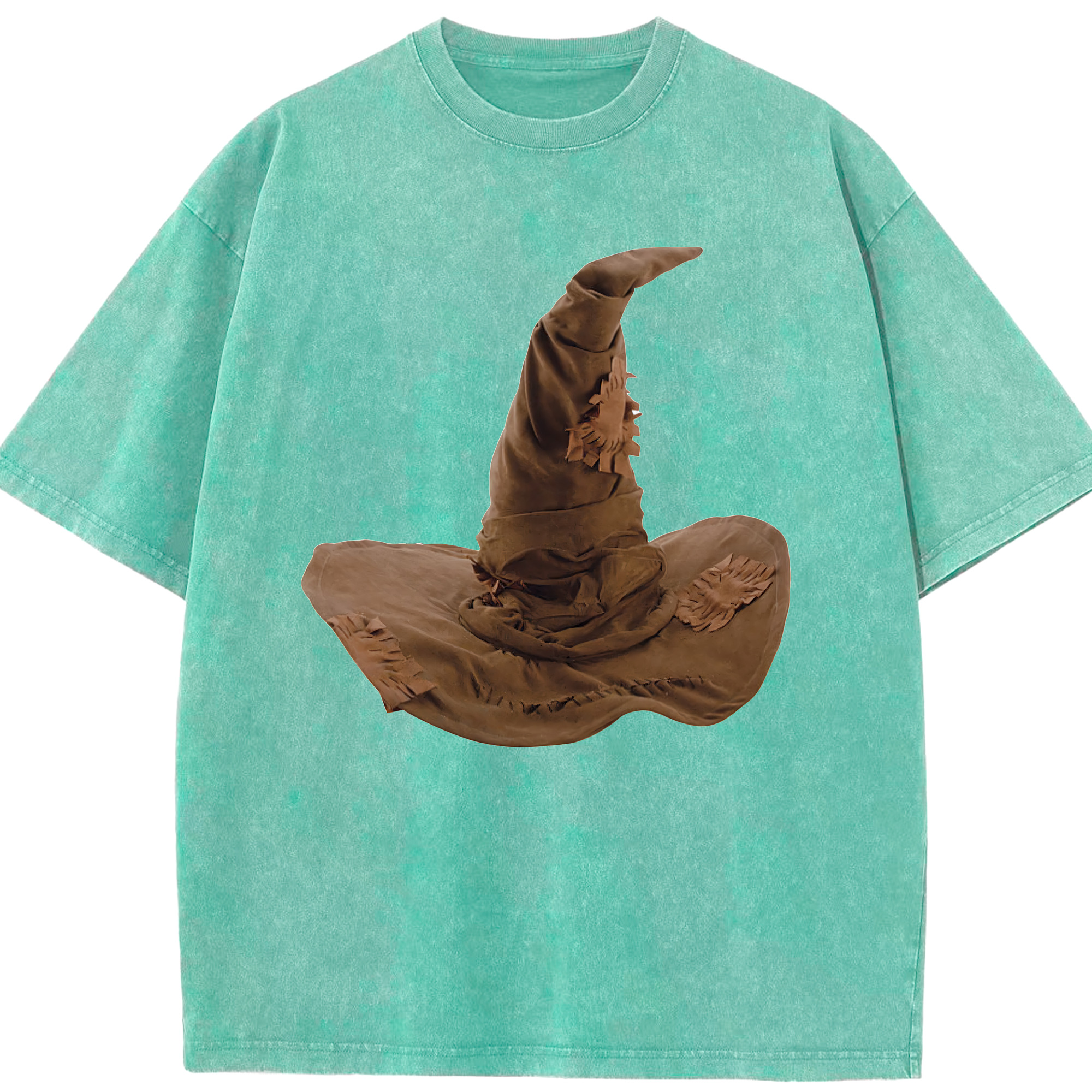 （画像用） Harry Potter ハリー・ポッターシリーズ 綿100% ヴィンテージ風 半袖Tシャツ（フロントプリント）